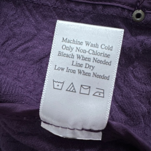 Coldwater Creek Embossed Textured Jacket Full Zip Purple Petite 8 - Picture 6 of 9